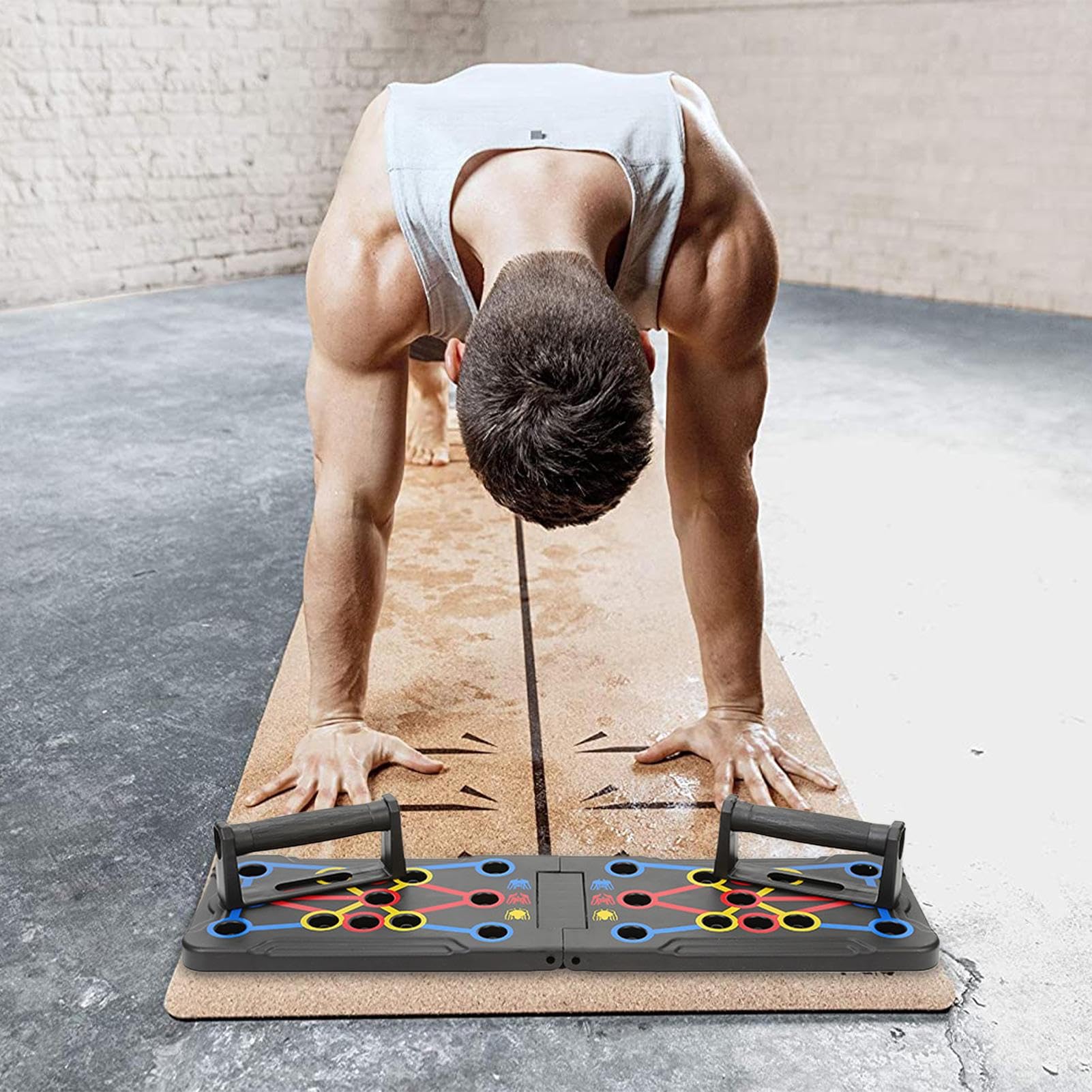 Tavola Push Up Multifonction - Planche à Pompes Pour Musculation - Noir
