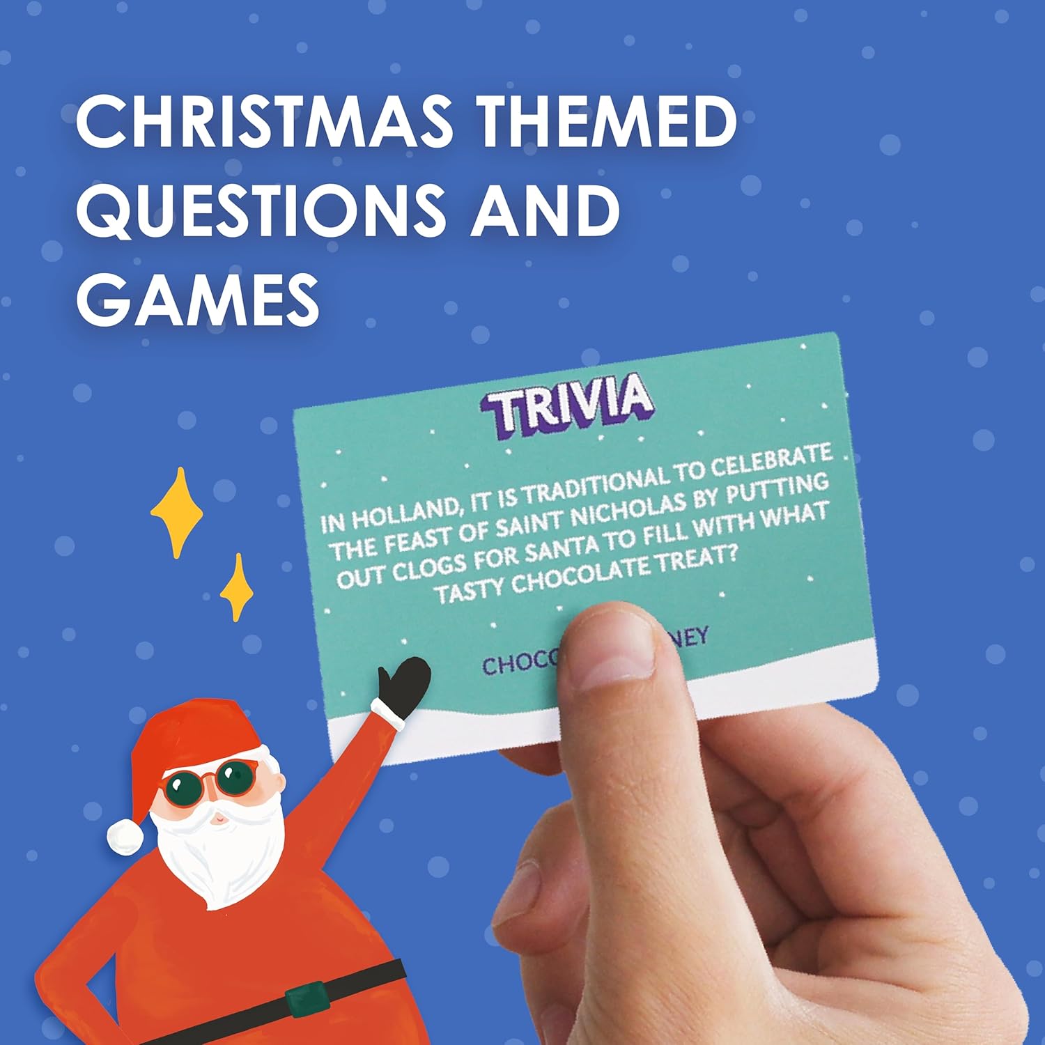 Talking Tables Christmas Family Games Night, Six Games, After Dinner Party, Fun Travel Pocket Games for Kids, Card Games for Adults, Present, Family Board Game, Gift, Secret Santa, Age 9+