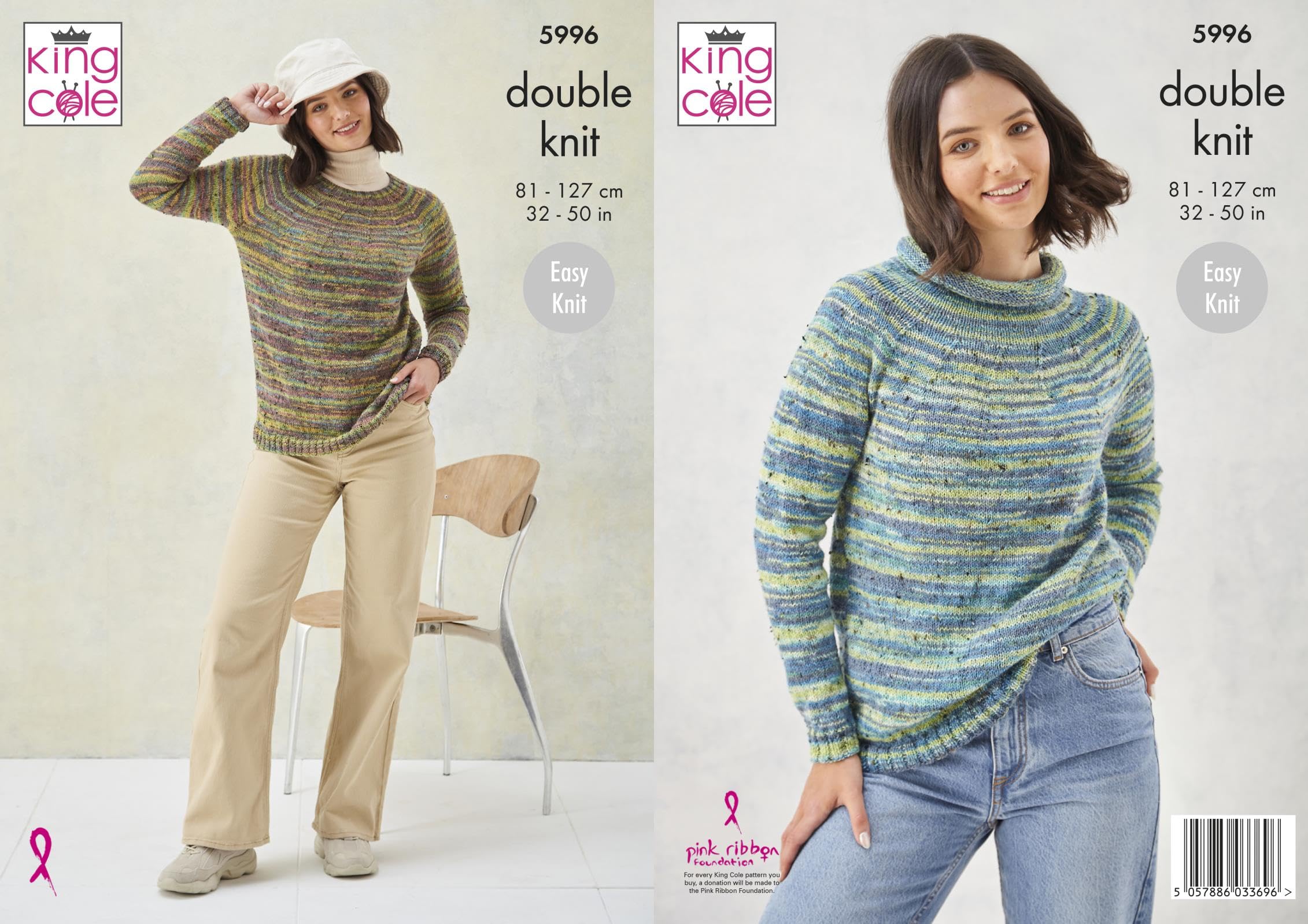 Sweaters in King Cole Homespun Prism DK (5996)