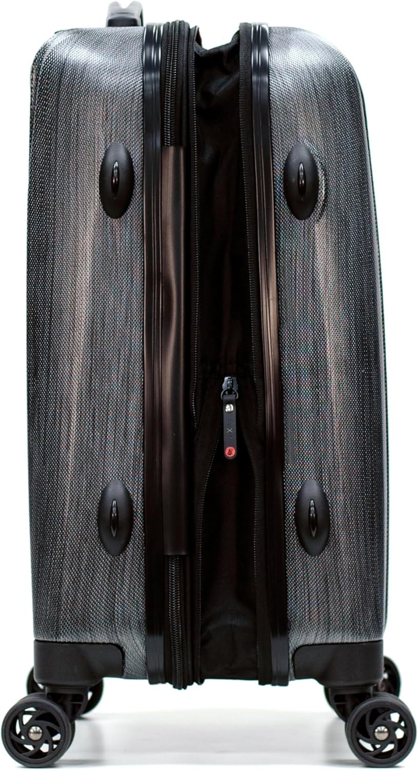 Olympia U.S.A. Aerolite Expandable Lightweight Hardside Double 4 Wheel Spinner Luggage Suitcase with TSA Lock 21-inch Carry On