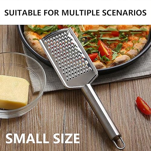 Miniatura 4 de Rallador de cocina de mano de acero inoxidable de 3 piezas para verduras y frutas, queso de jengibre duradero y rallador de zanahoria