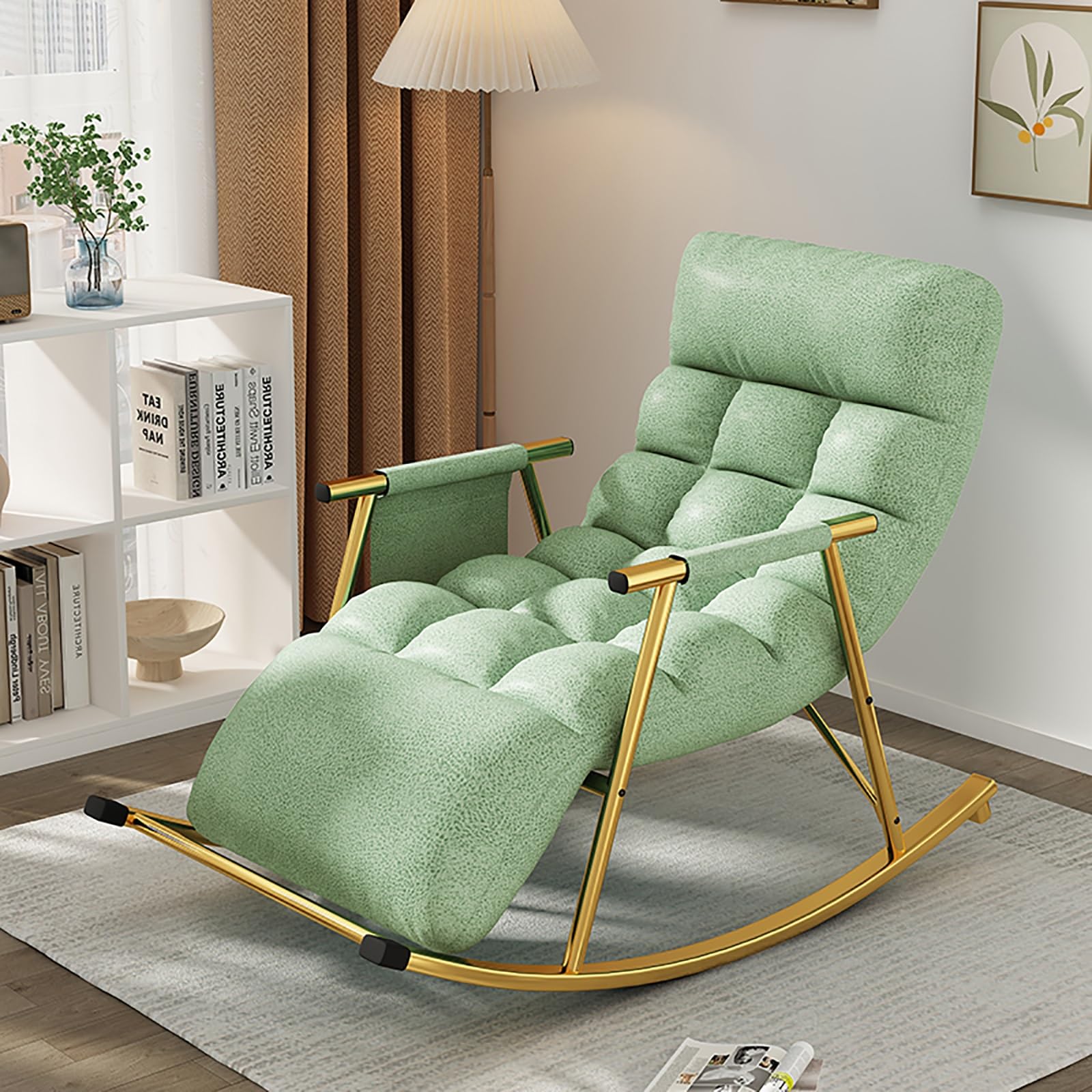 Fauteuil à bascule surdimensionné robuste remède au mal de dos pour extérieur et salon