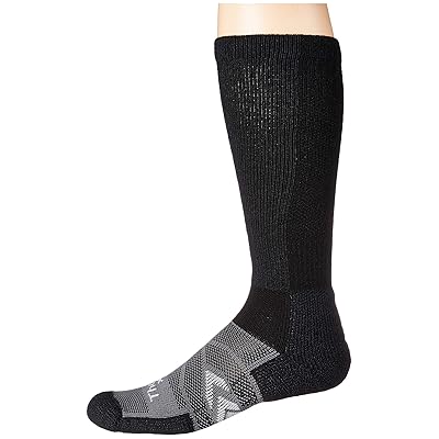 Thorlos 12 Hr Shift Work Sock Over Calf Single Pair Crew Cut Socks Shoes Black/Grey