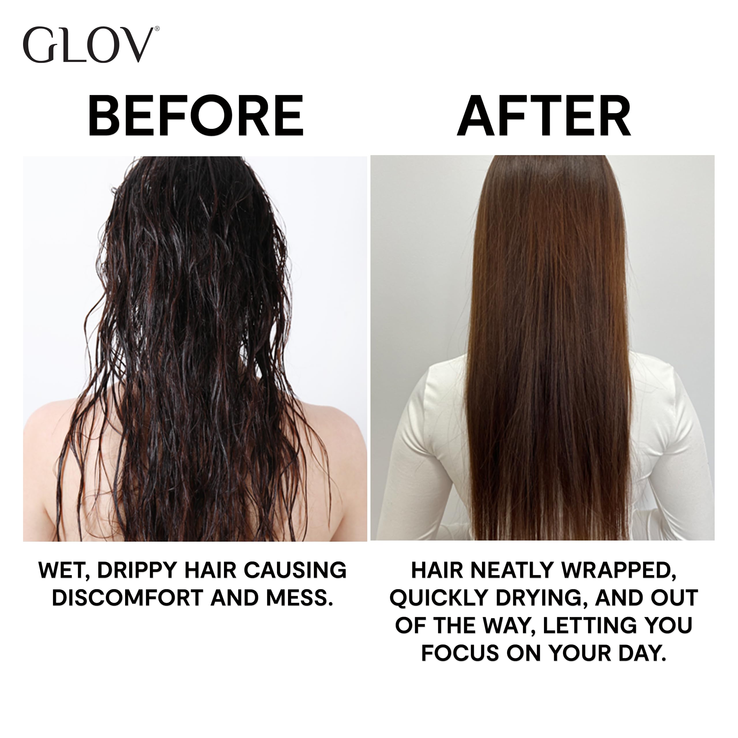 Glov Hair Turban Towel Microfibre Hair Towel Quick Drying Wrap for All Travel-friendly Types Fit Gentle Absorbent Perfect for Travel Gym and Home Use Available in Pink More - Image 3