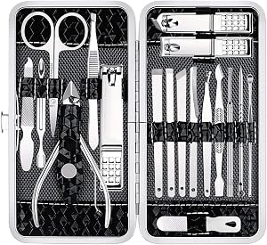 Yougai Nail Clippers Set - 18 Pcs Professional Manicure Pedi…