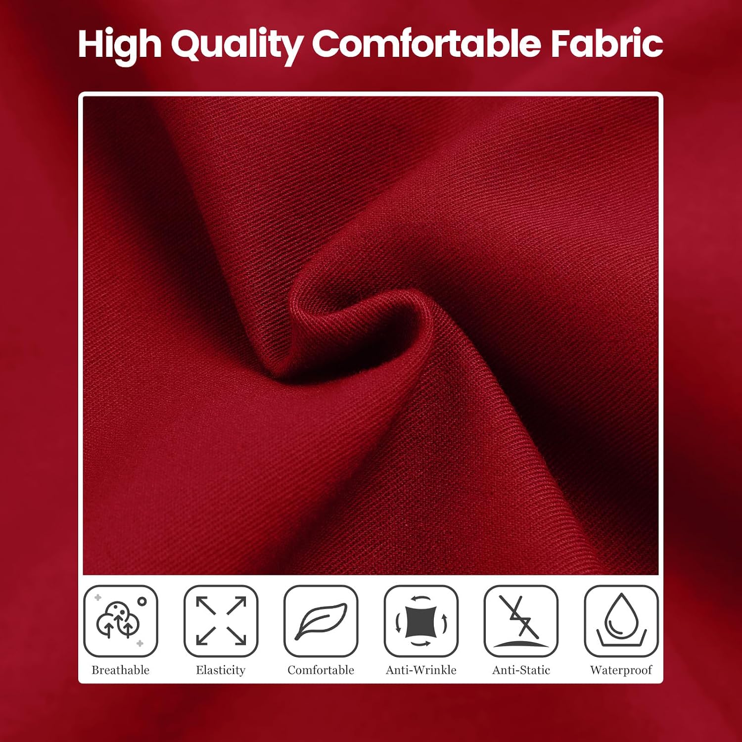 Women's V-Neck Scrub Top with 3 Pockets, 4-Way Stretch Medical Uniform, Soft, Anti-Wrinkle & Easy Care Fabric