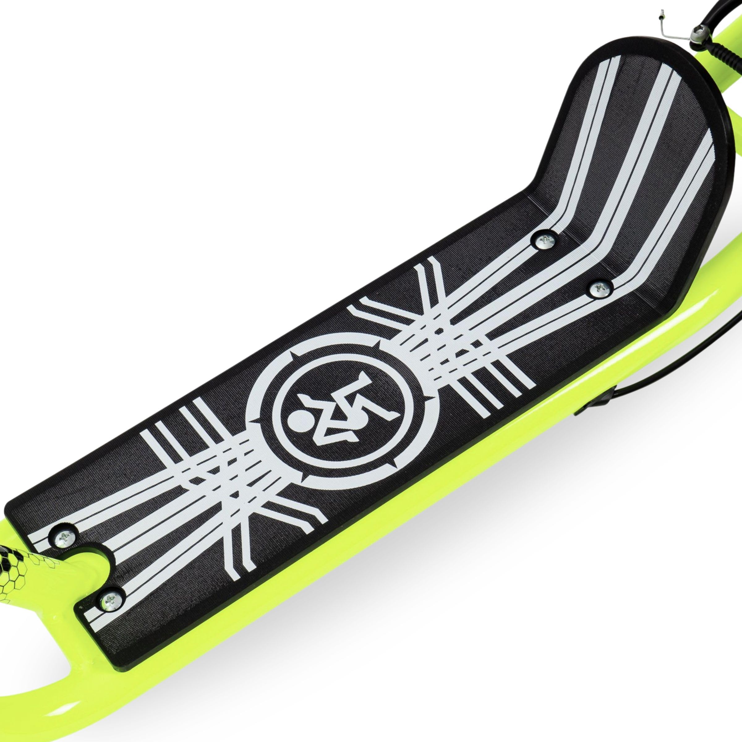 HyperMotion Runkie Patinete Urbano 16 Pulgadas Ruedas Inflables, Manillar Ajustable, Doble Freno Manual, para Niños Desde 8 Años, Jóvenes y Adultos, Amarillo
