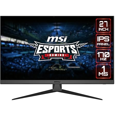 MSI G2722 Monitor Gaming FHD 27 Pulgadas - Panel IPS 1920 x 1080 , 170 Hz / 1ms, FreeSync Premium - DP 1.2a, HDMI 1.4b CEC