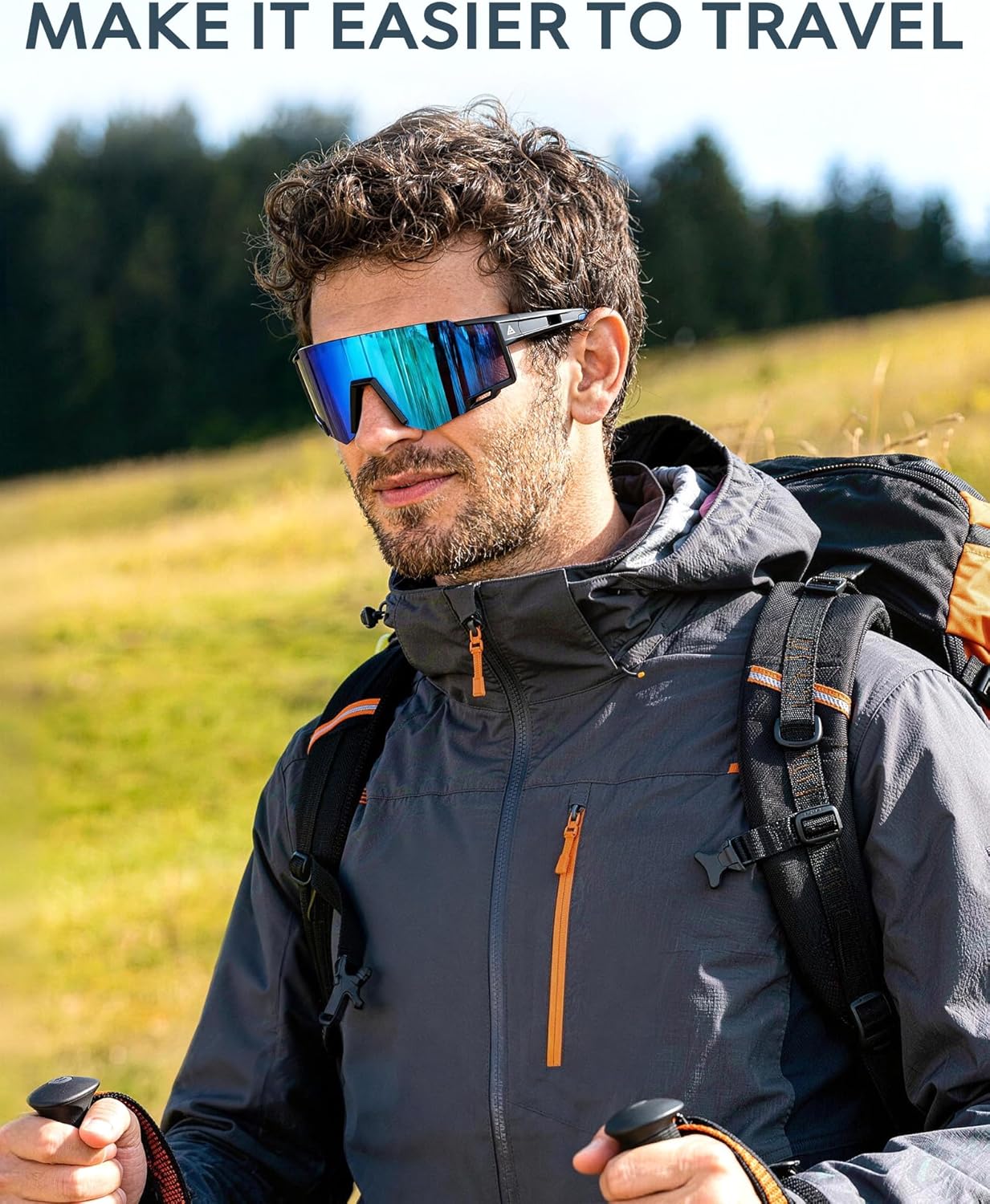 KALIYADI Sports Sunglasses-Men Polarized-Mens-Sunglasses Women: Running Sun Glasses with UV400 for Fishing Cycling