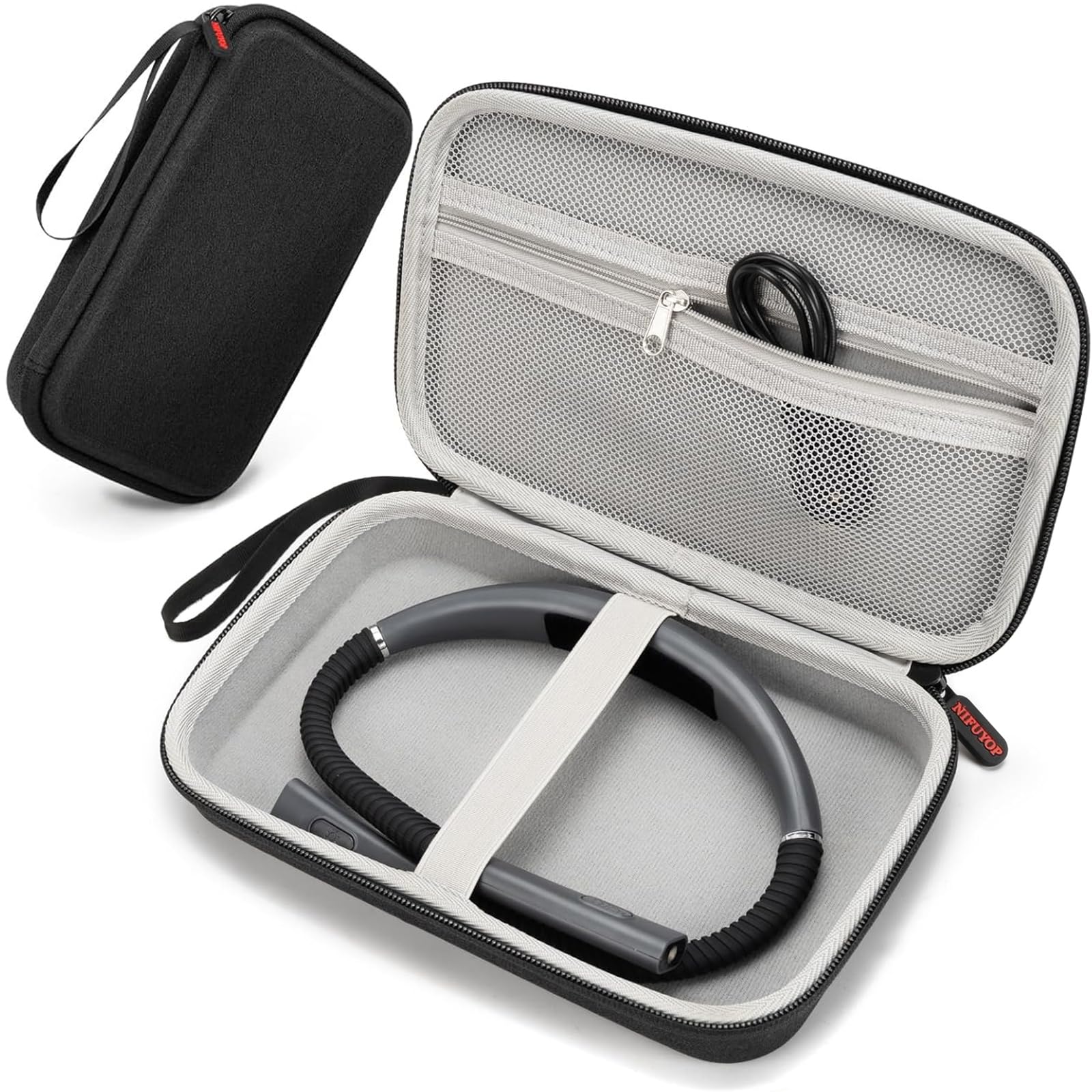 NIFUYOP Case for Book Neck Lights, Hard EVA Storage with Zipper, Organizer for Glocusent, Vekkia, LITOM, LEDGLE, TAKKUI, TSINGREE Reading Lights