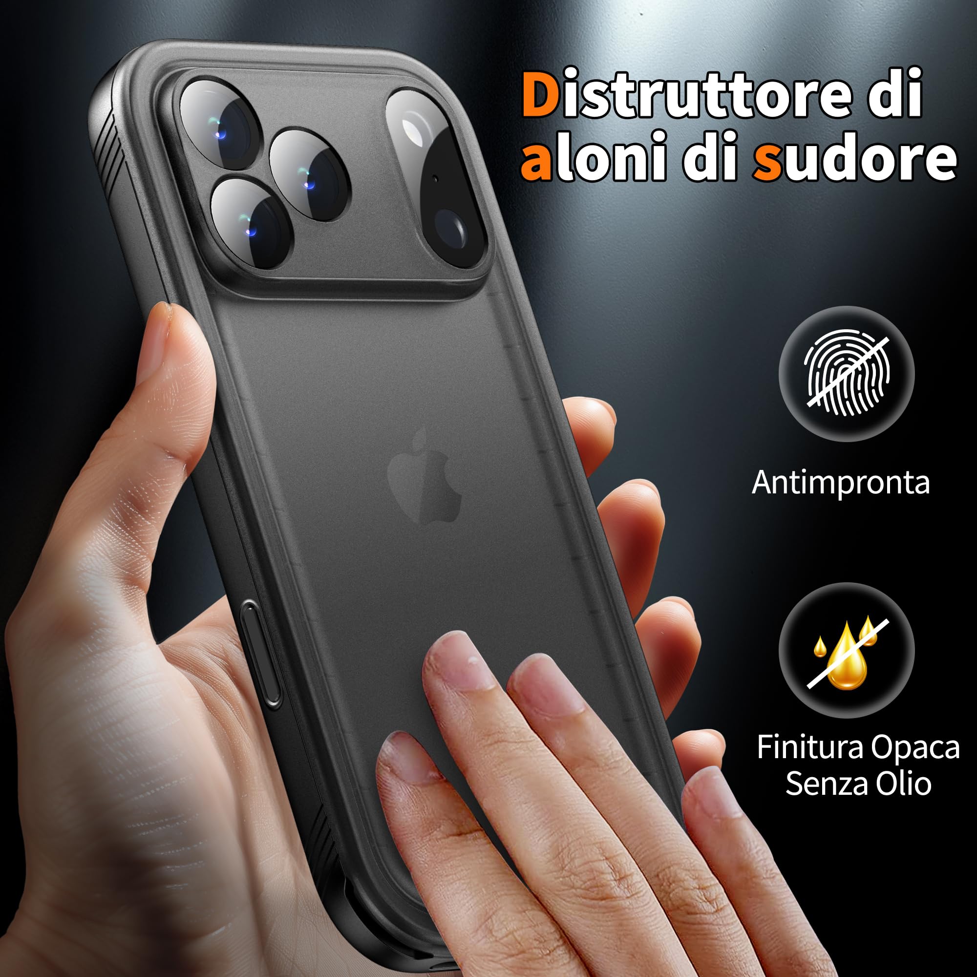 Cozycase TOP Cover Protettiva Per iPhone 17 Pro Impermeabile Antiurto IP68 Subacquea Antipolvere 360 Completa integrale Militare Rigida Rugged Custodia Resistente i Phone 17Pro Anti Urto Waterproof