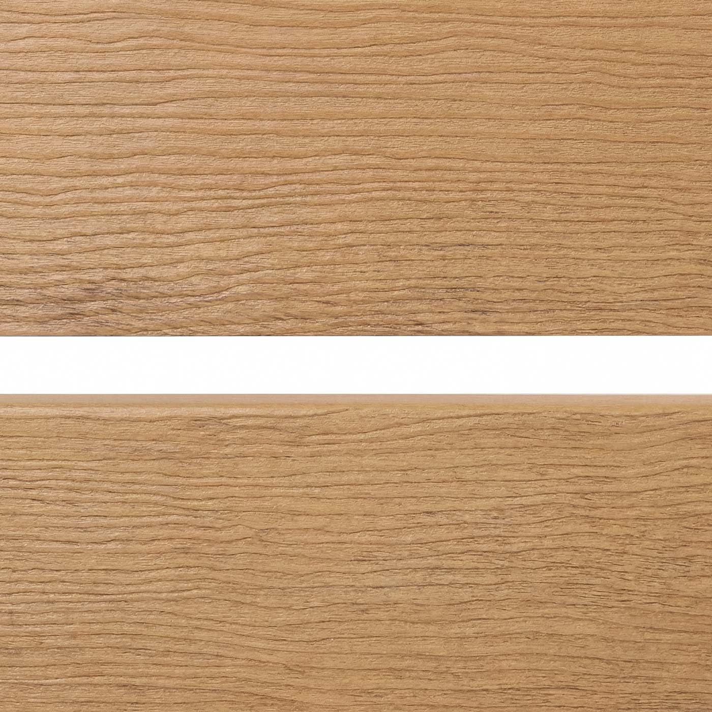 Mendler Alu Mülltonnen-Zaun HWC-K57, Basiselement Mülltonnenverkleidung, Holzoptik erweiterbar 130x110x6cm - Hellbraun