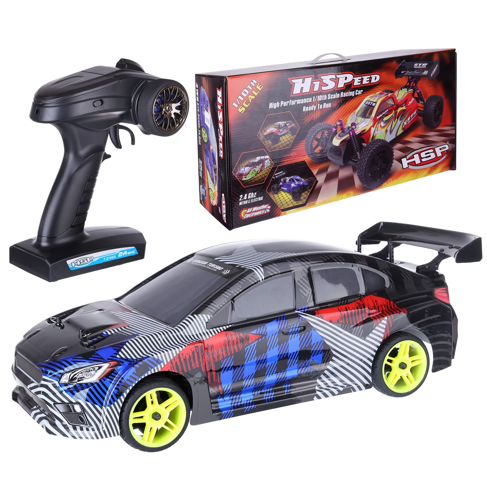 1/10 Nitro RC wózek drogowy, 2,4 G 4WD 2-biegowy samochód z 18CXP Nitro, RTR