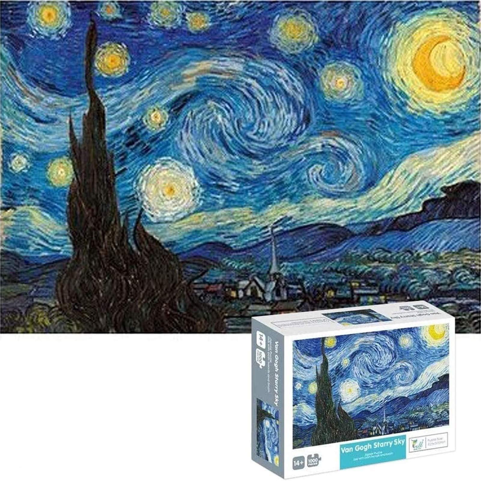 OZMI Jigsaw Puzzles 1000 Pieces for Adults and Kids, Starry Night Adult Jigsaw Puzzles, Stars Landscape Jigsaw Puzzles 1000 Pieces, Puzzles for Kids, Mini Size (12in x 17in)