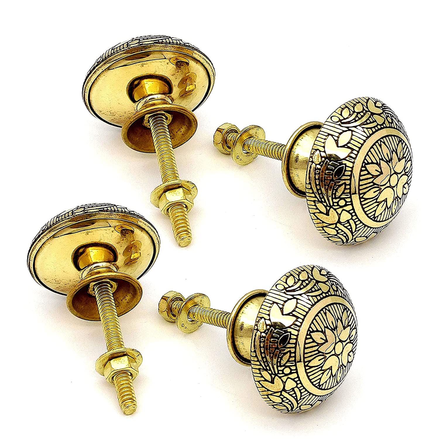 BnoSpace Handmade Classic Brass Door Knobs for Cabinets, Wardrobes & Kitchen Cupboards, 38 mm (Set of 4) (B09CHKXFTC) Amazon Price History, Amazon Price Tracker
