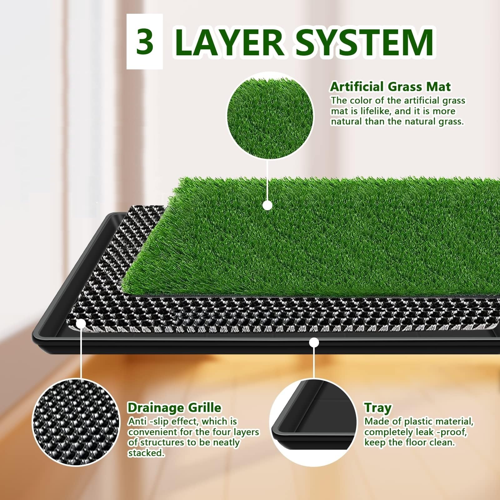 59 x 89 cm Césped Artificial Perros Inodoro Perros para Perros Pequeños Cachorros Inodoro para Mascotas Inodoro para Perros Pequeños Inodoro para Mascotas Inodoro para Animales Pequeños