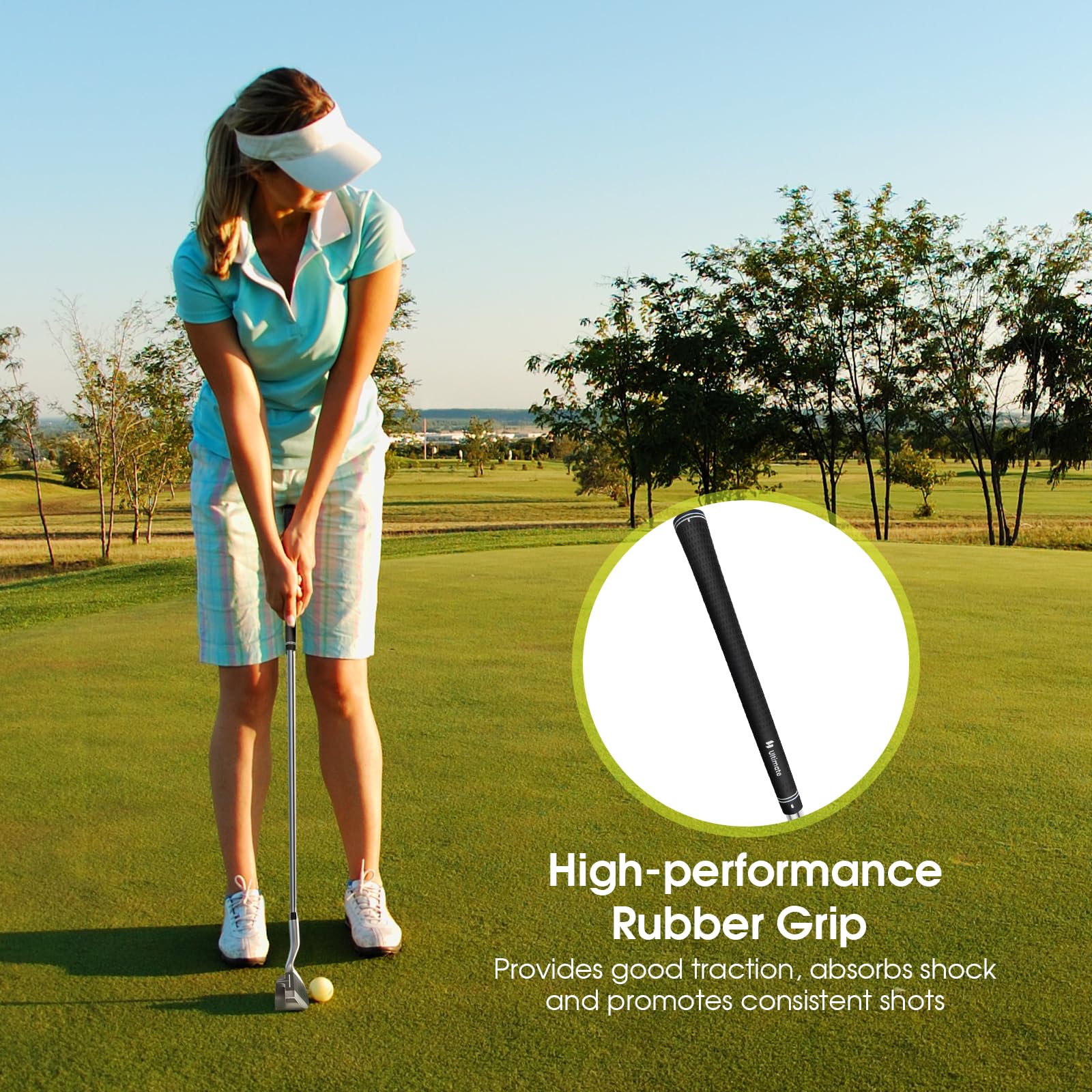 LIFEZEAL Wedge Golf, Club de Golf Chipper en Acier Inoxydable, pour Adultes, Golf pour Débutants et Professionnels, Angle de Lie 72°, 89cm, Argent