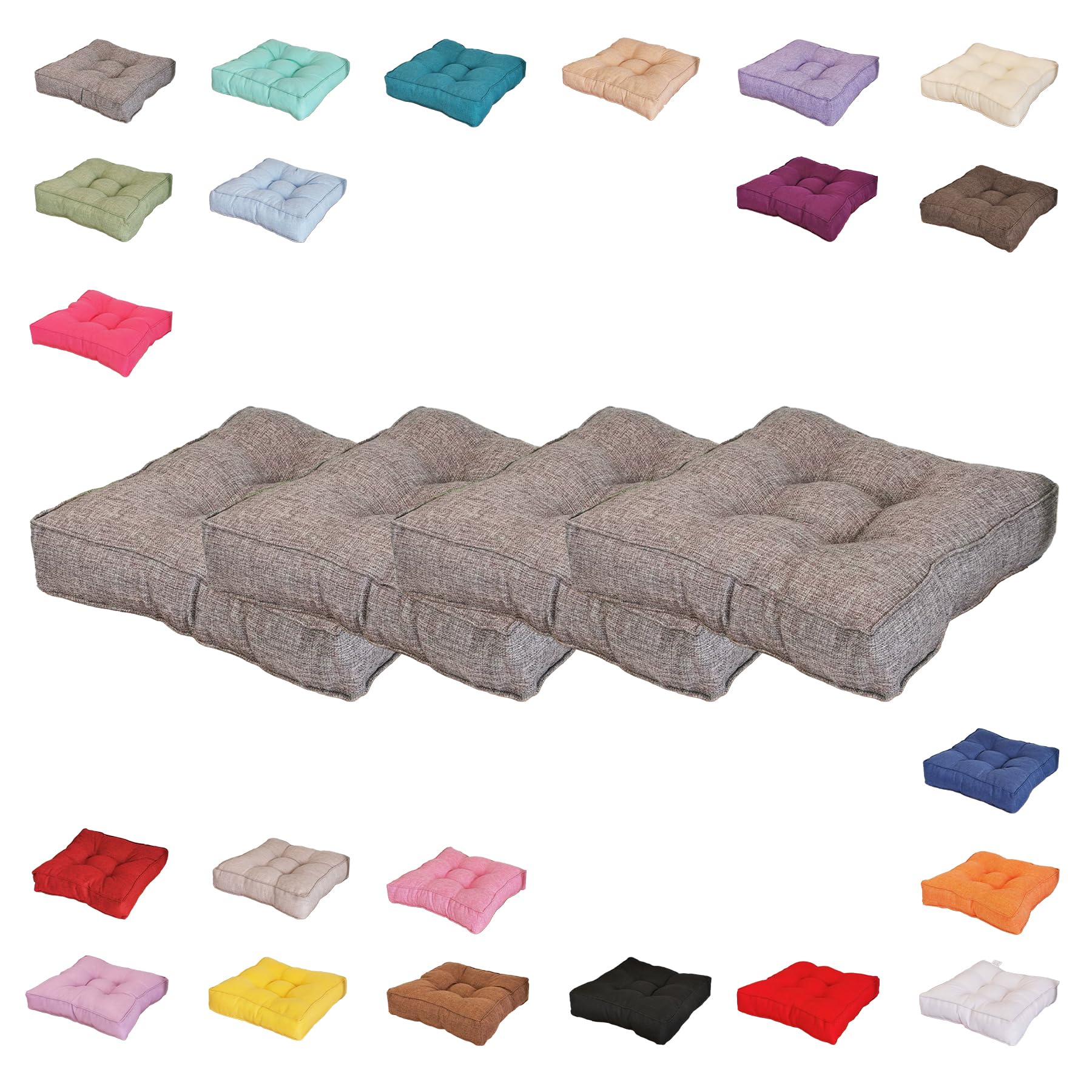 Cojines para interiores y exteriores gris decorativos para renovar terrazas de 440 cm
