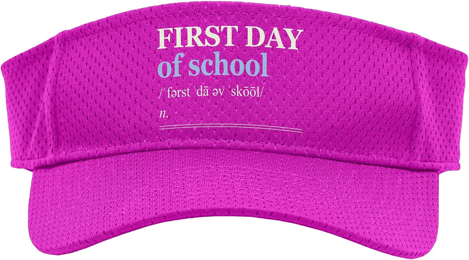 First Day of School Back to School Teacher Kids Design Sport Sun Visor