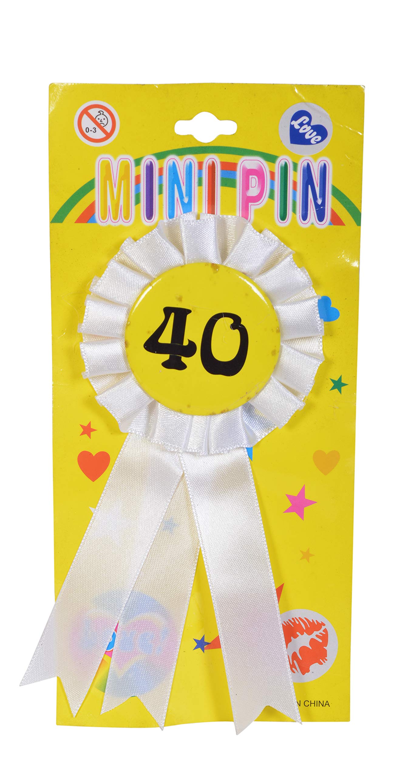 PARTY MANIA Rosette Badge # 40