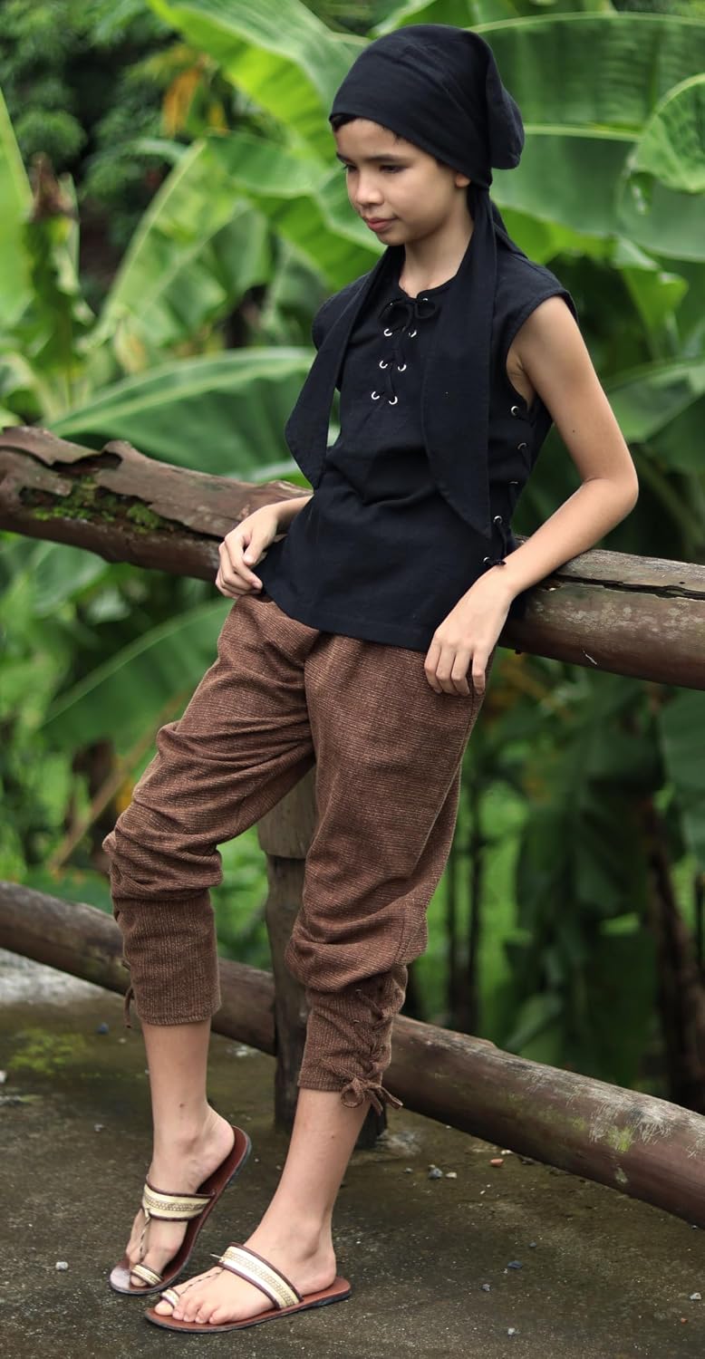 Childrens Swashbuckler Corsair Pants Medieval Renaissance Buccanneer Costume Pantaloons