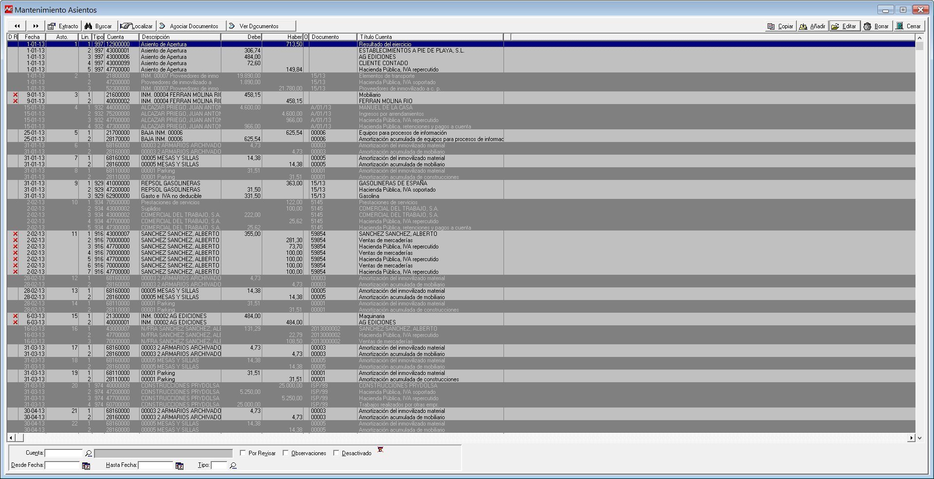 ContAG1 - Software de Gestión Contable - Programa de contabilidad para empresas