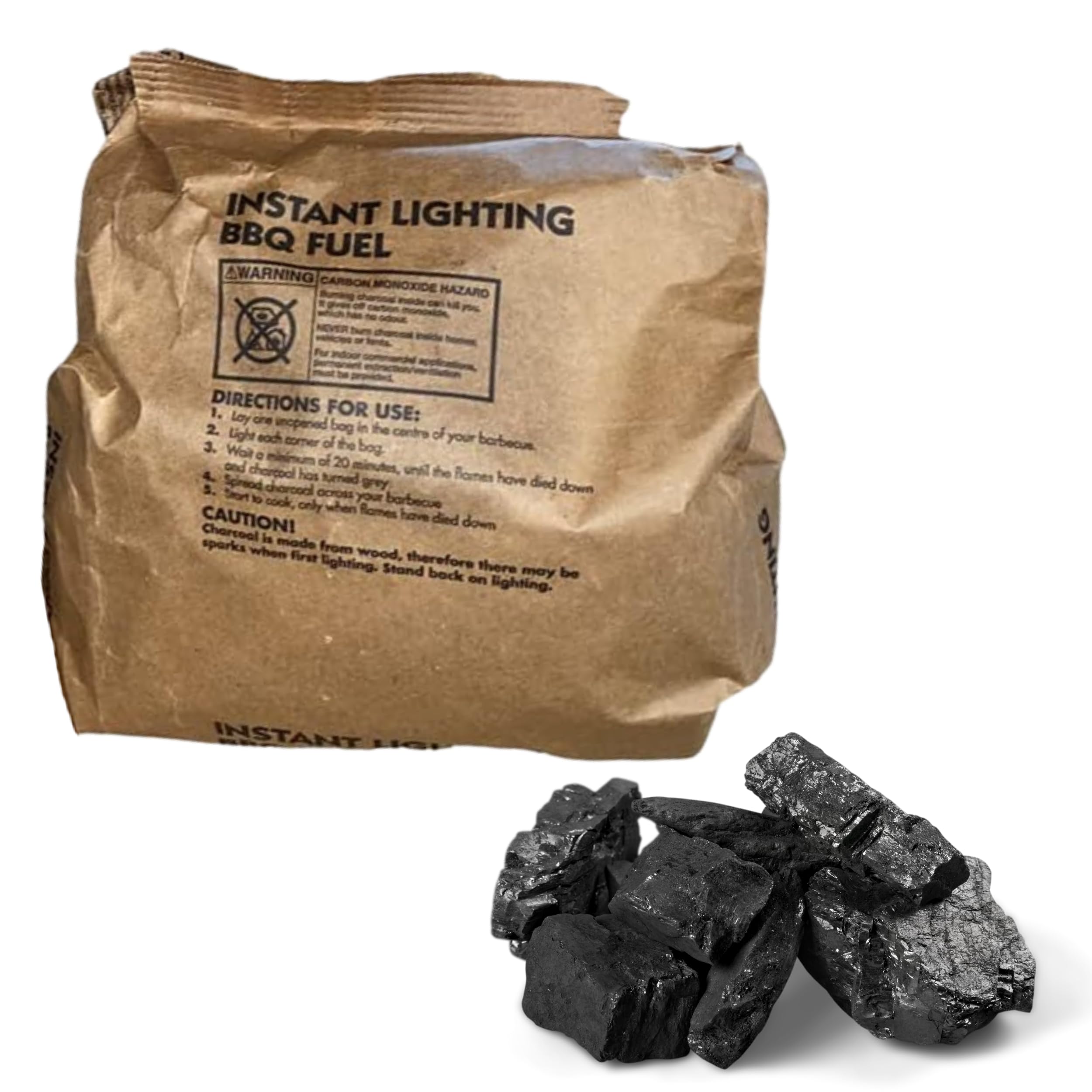 Glamified , Glam Black Glamified-Glam Instant Light Lumpwood Charcoal, 1Kg Bags Instant Bbq Charcoal Hardwood Charcoal | For Bbq Barbeque Outdoor Party (1X 1Kg Pack)