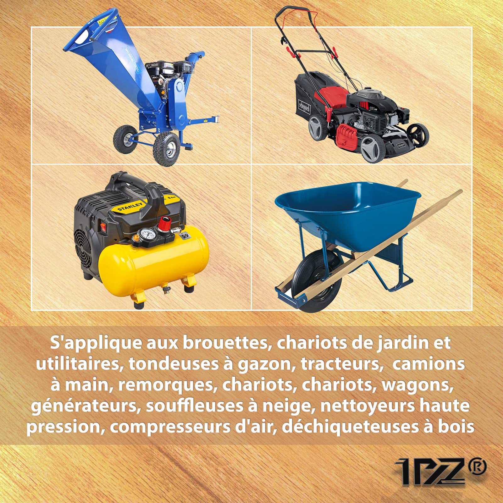 1PZ F3I-85Z 2 Chambres à air 18 x 8,50-8 Valve Droite Remplacement pour tondeuses à Gazon tracteurs tutoportée ATV VTT Souffleuse à Neige Quad camionnettes Golf Cars