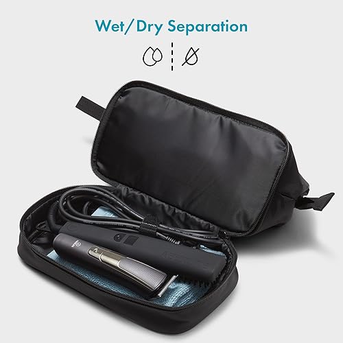 Miniatura 3 de Aberlite Traveler Neceser para hombre Separación seca y húmeda Bolsa de aseo para hombre para viajar Bolsa de viaje resistente al agua Kit Dopp