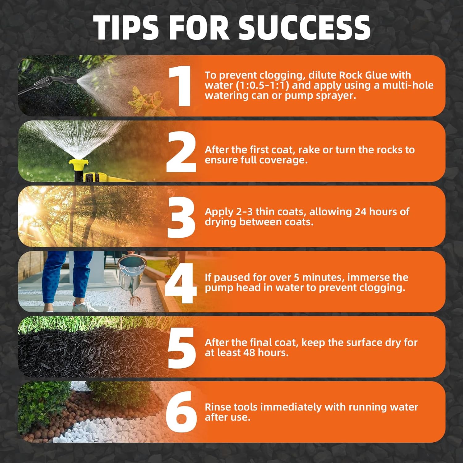 Save 19% on Mulch Glue+ Rock Glue