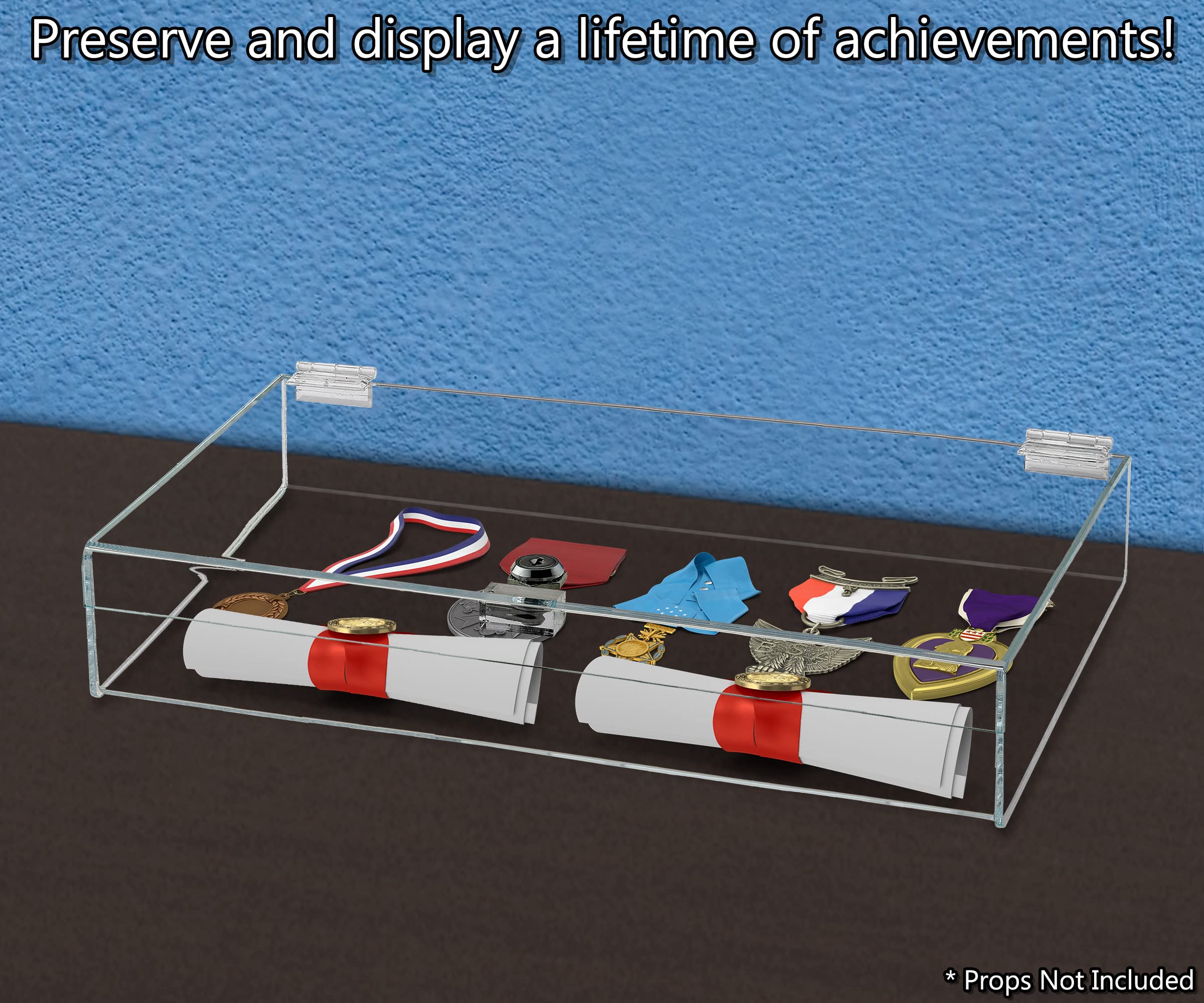 Acrylic Locking Display Case with Keys 16