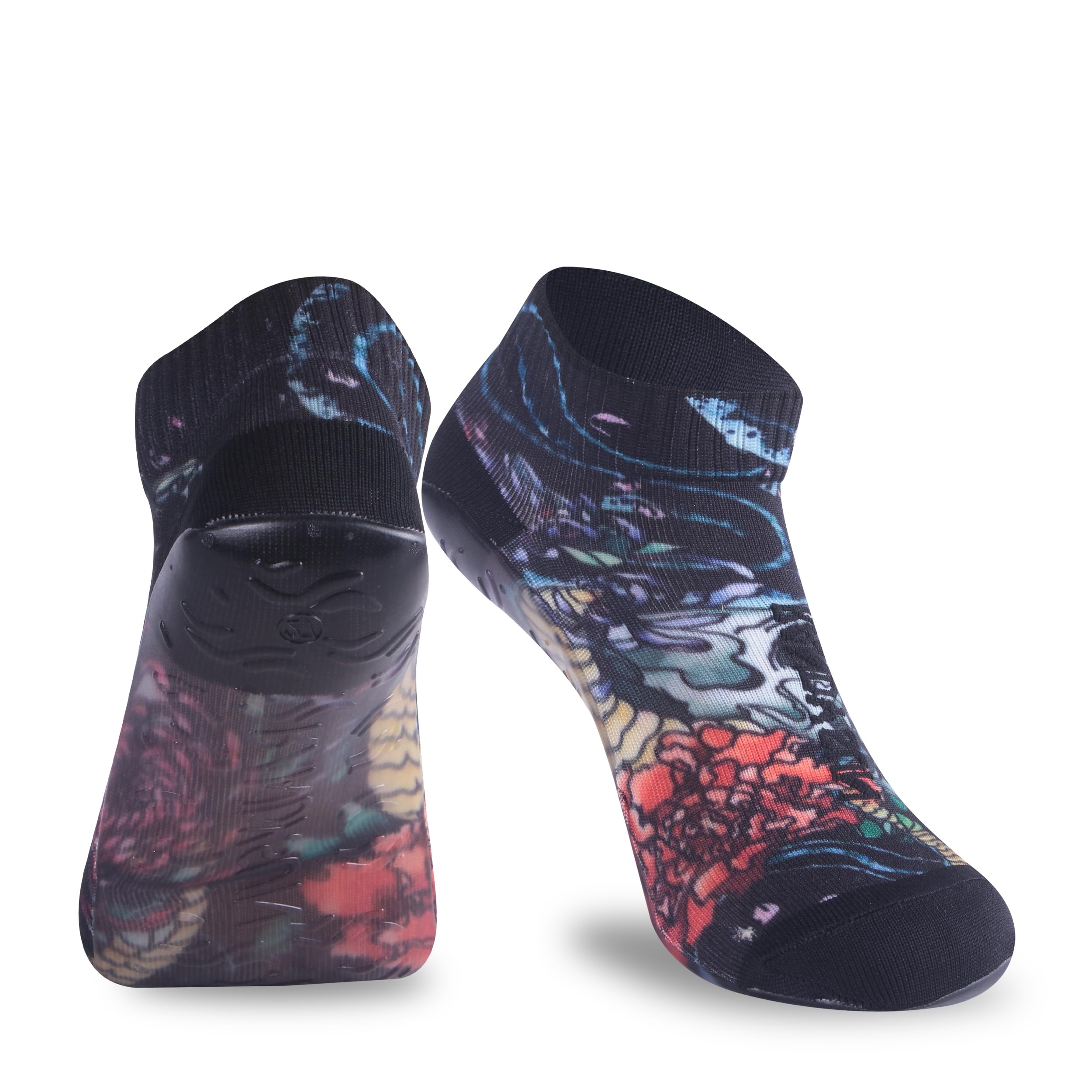 RANDY SUN Barefoot Quick-Dry Sand Beach Socks, Breathable Seamless Yoga Sock With TPE Sole