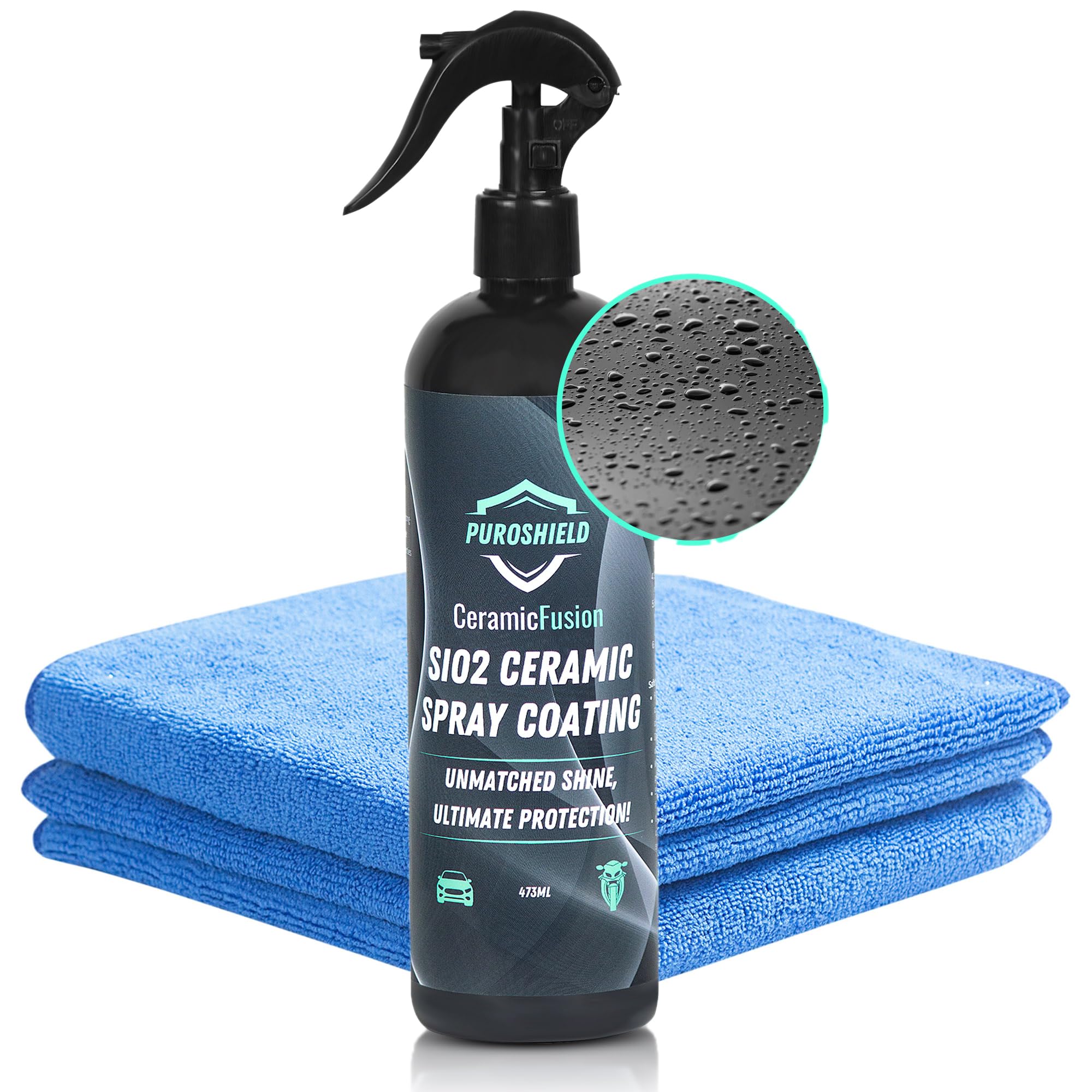 PuroShield CeramicFusion SiO2 Ceramic Coating Spray - Protection