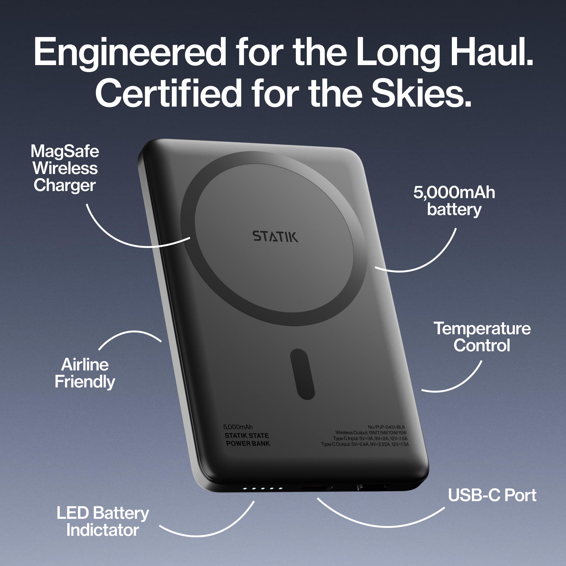 Amazon.com: Statik State - MagSafe Compatible Power Bank, Portable