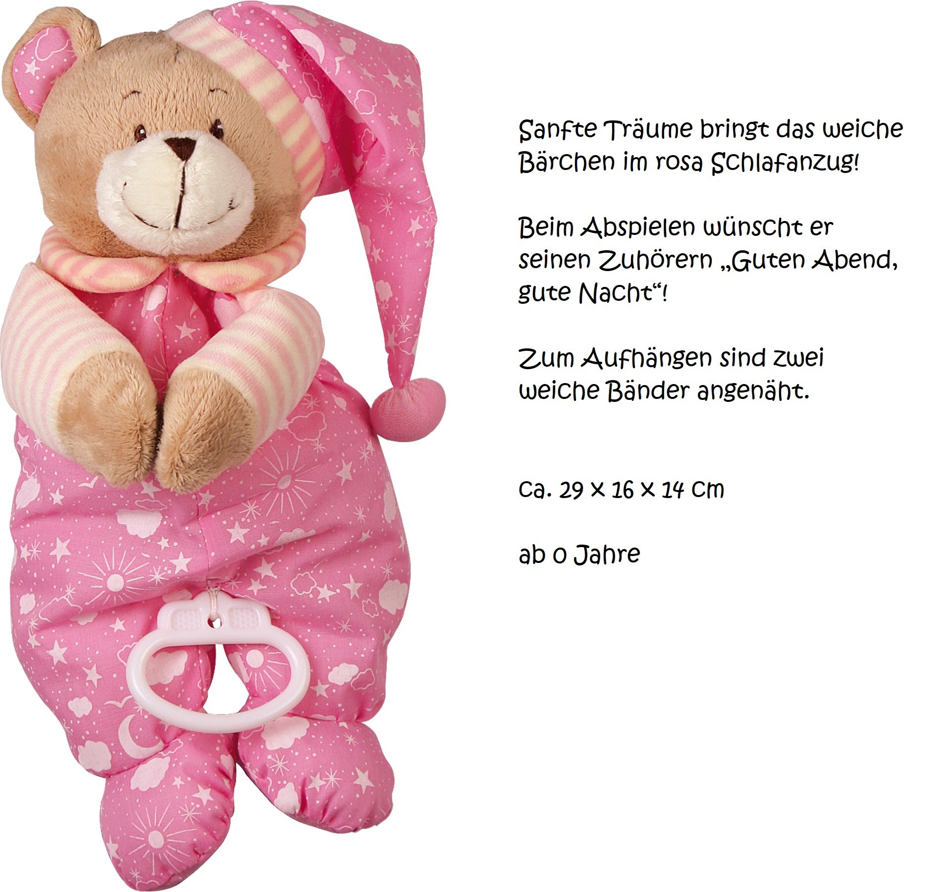 Grande torta di pannolini, lucchetto a 3 piani, carillon orsacchiotto rosa + personalizzabile con nome, edizione principessa con orsacchiotto e bavaglino, set regalo per bambini