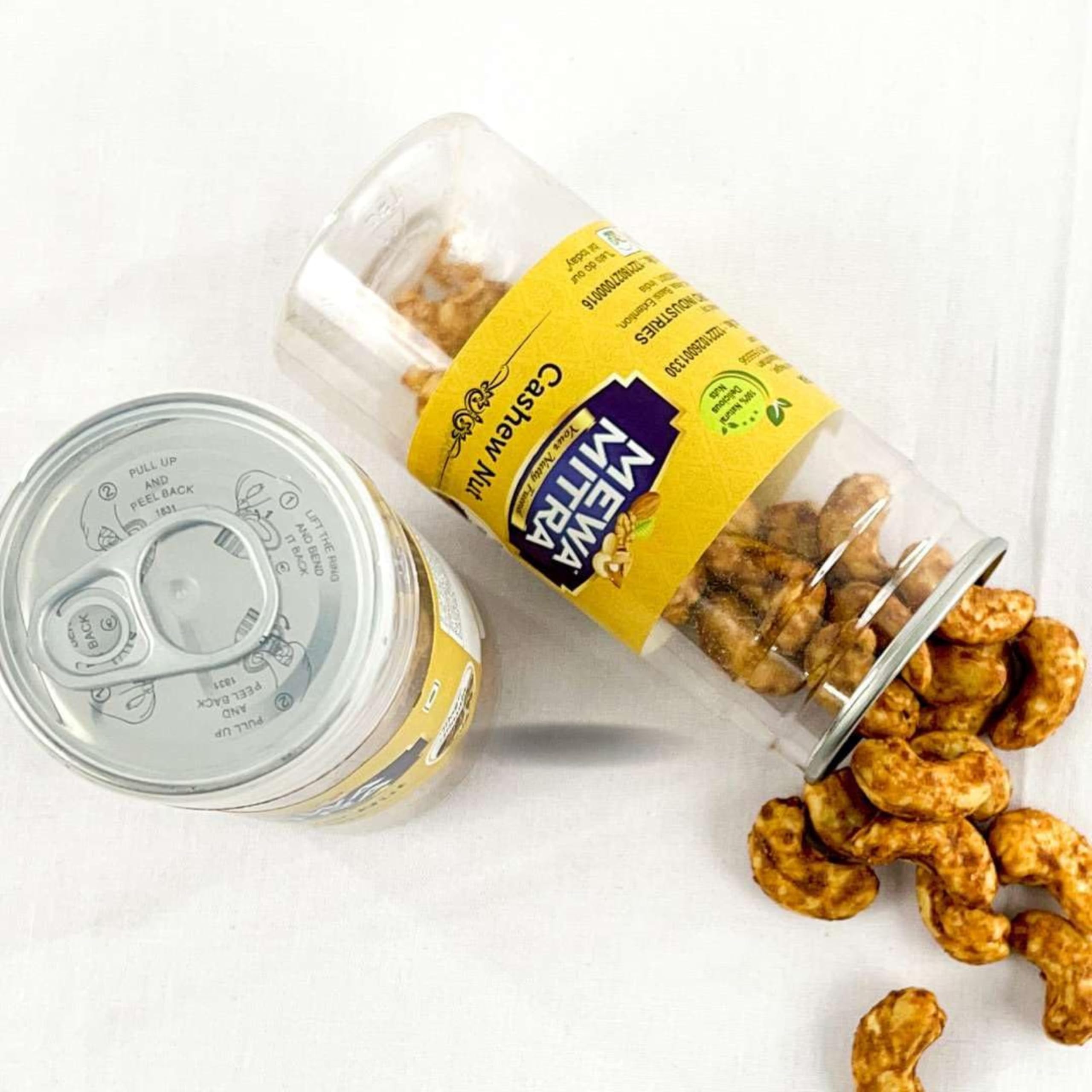 MEWA MITRA W210 Magic Masala Cashews - Spicy Kaju Snack, Gluten-Free & Plant Protein | Crunchy Roasted Nuts for Anytime Snacking (Pack of 5, 100g) 2