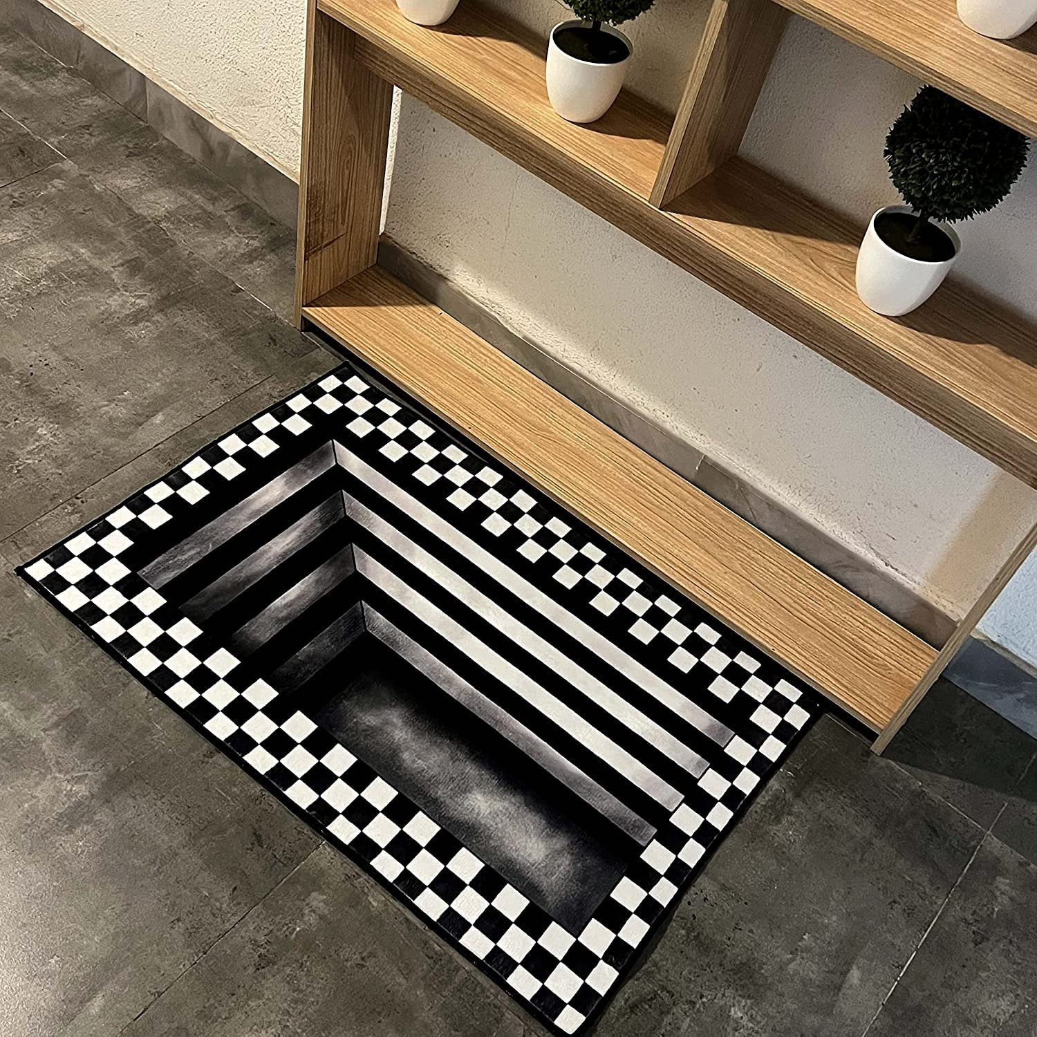3D Fußmatte Mit Optischer Täuschung - Waschbar, Rutschfest, Für Innen & Außen, Verschiedene Größen (z.B. 60x90 Cm)