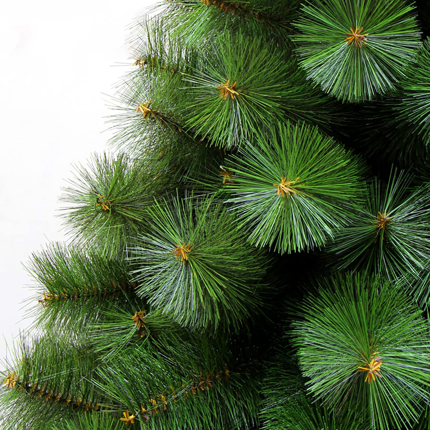 GREATOYAR Árbol de Navidad, Árbol de Navidad Artificial, Material PVC Aguja de Pino, Hogar Decoración para Navidad, con Soporte de Metálico, Fácil Montaje, Altura 210cm, Verde Pino