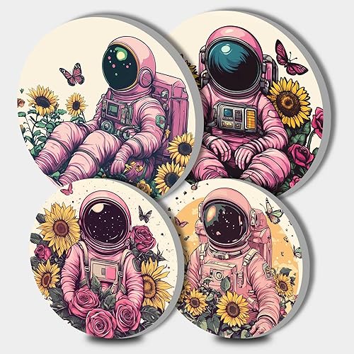 Fundas para quemaduras artísticas de flores tropicales para estufa eléctrica, decoración de cocina, rosa rosa y gerbera, quemador de estufa redonda,