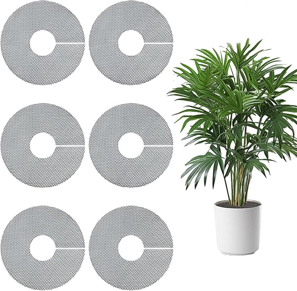 Ceriselle Griglia per vasi da Fiori, 6 Pezzi Griglie & coperture protettive per Piante, 30cm Rete Protettiva tagliabile per Gatti e Animali, Protezione per Giardino e Balcone - 1
