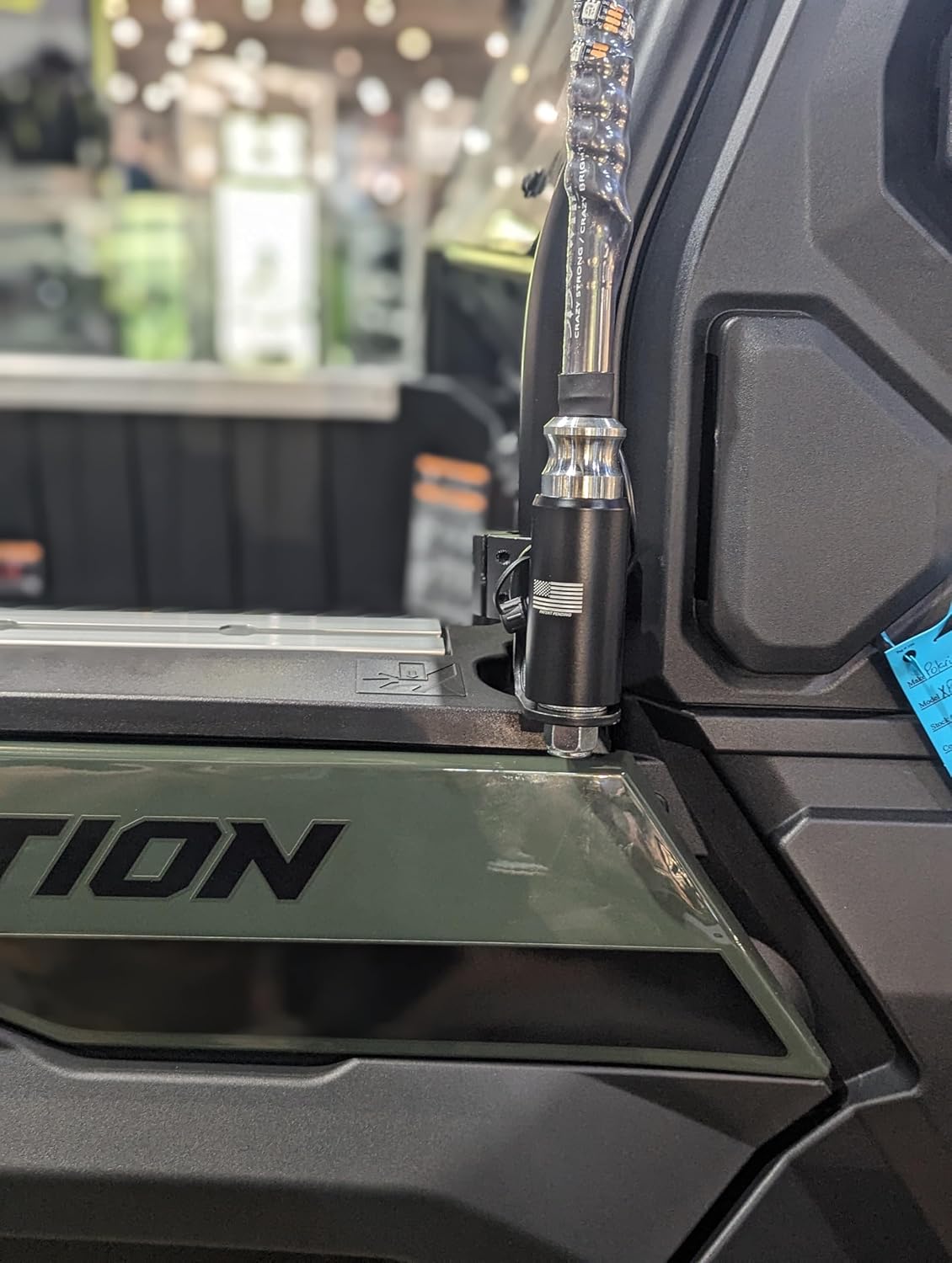 UTV Whip Mount 360° Rotation Compatible with Polaris Ranger, General, Can-am Defender, Commander, Maverick Trail, CF Moto U-Force, 2023 and Newer Z-Force