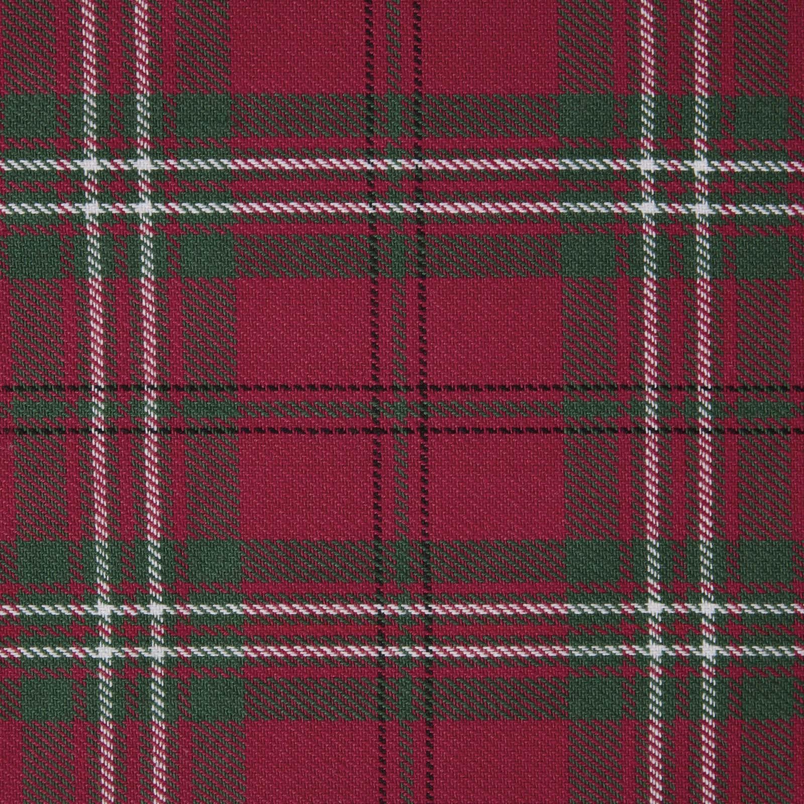 Homescapes Pure Cotton Edward Tartan Fabric 150Cm Wide Red
