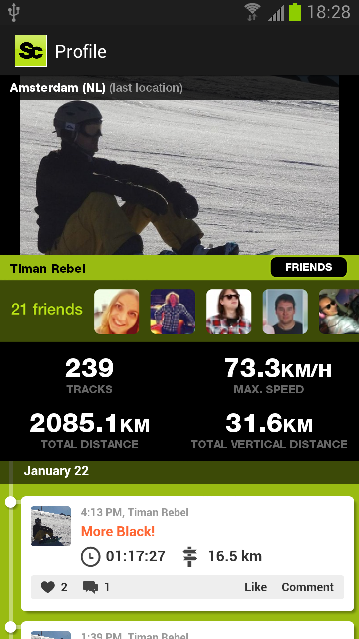 Snowciety social ski & snowboard tracker App on Amazon Appstore