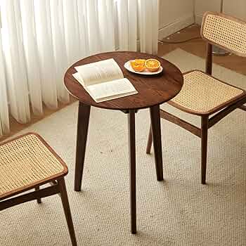 Amazon｜MU RONG サイドテーブル 丸 【アメリカから輸入した上質な