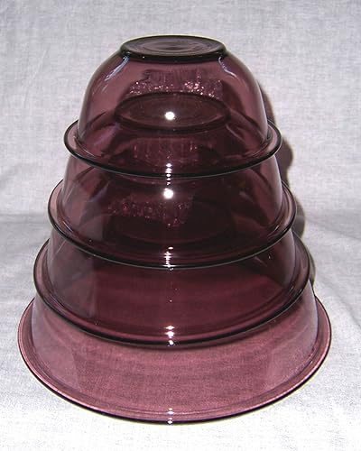 Pyrex Visions - Juego de 4 cuencos de mezcla de color arándano