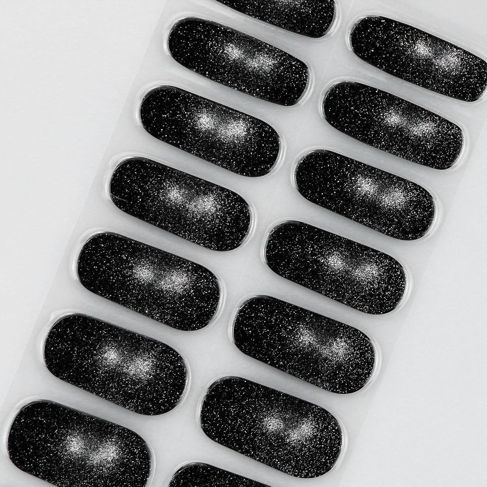 JMEOWIO Naklejka na paznokcie żel UV czarne żelowe naklejki na paznokcie półutwardzone naklejki do paznokci Deco Nail Design Manicure