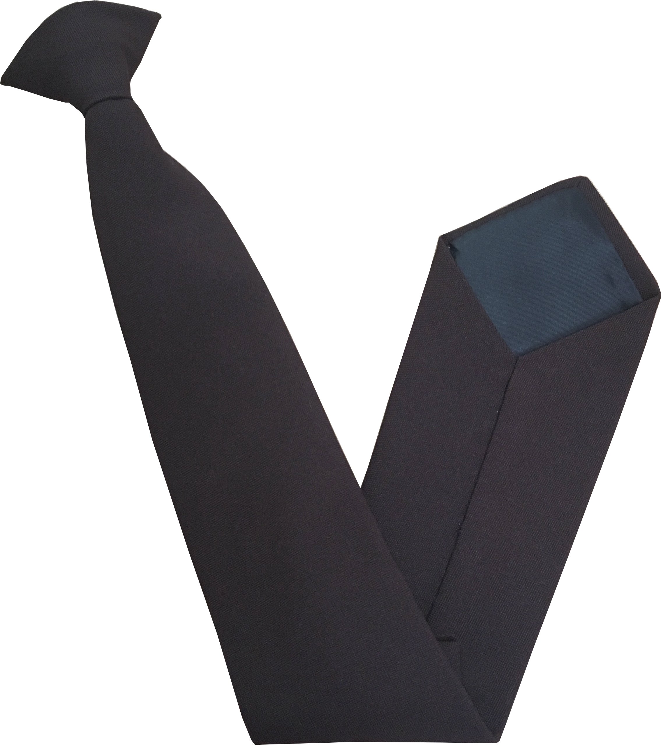 Great British Tie Club Men's Brown Plain Matt Clip On Neck Ties (Brown)