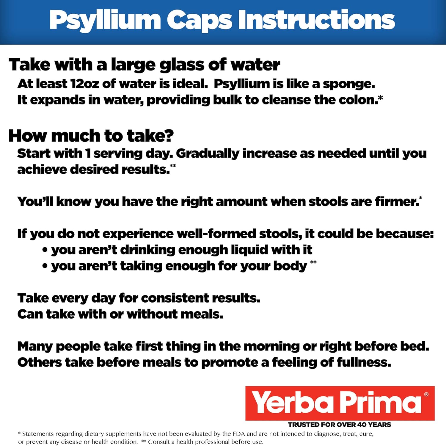 Yerba Prima Psyllium Husks Veg Caps, 400 Capsules (625mg) (Pack of 2) - Vegan, Non-GMO, Gluten Free, Colon Cleanser, Daily Fiber Supplement for Gut Health & Regularity