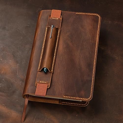 Miniatura 3 de Personalized Leather cover for bible KJV, Custom leather holy bible book case cover christian gifts for men women (Larger Cover Size, With Pen