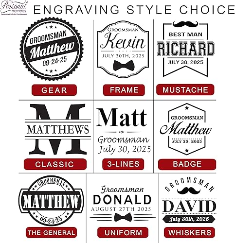 Miniatura 6 de Personalizado Negro Mate Flaskgratis grabado